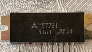 M57781 Mitsubishi  Narrow Band Medium Power Amplifier